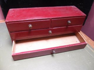 Small Antique Set Of Painted Pine Drawers