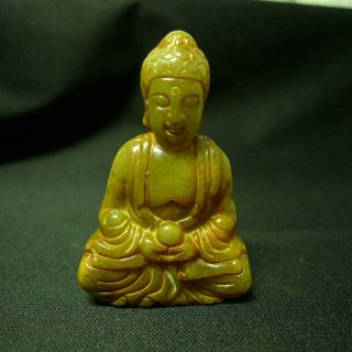 Chinese Red Mountain Culture Jade Old Jade Jade Buddha Decoration 753