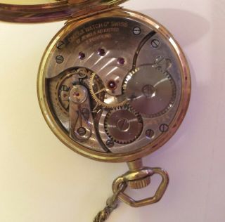 Vintage 1910s/1920s Omega Gold - Filled Pocket Watch - 17 jewels - w/Box - RUNS 4