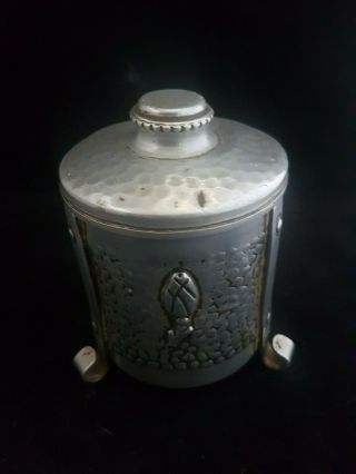 CELLS ART NOUVEAU TEA CADDY IN A ARTS AND CRAFT STYLE 5