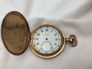 Antique Keystone Usa Case Elgin Gold Pocket Watch.  Not,  Parts