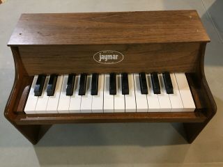 Vintage Jaymar Childs Wood Toy Piano Usa 1950 
