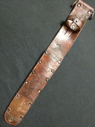 Wwii Us M6 Leather Scabbard 1943