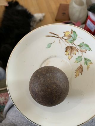 Civil War 2.  5” Solid Cannon Ball Found In Richmond Va.