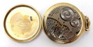 1946 Hamilton Grade 992B Mod 5 16s 21j 10K Yellow Gold Filled Pocket Watch L56 5