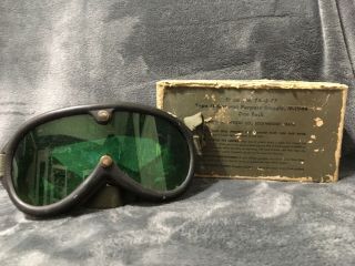Vietnam War US Officer’s M1 Helmet w/ Liner and M - 1944 Goggles dated 1974 3