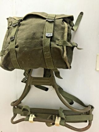 Vietnam Era An/prc - 47 Military Radio Carrying Frame Man - Pack Harness