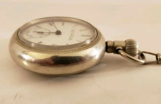 Antique 1885 ELGIN H.  H.  Taylor Victorian Silver Gents Pocket Watch 18s 8