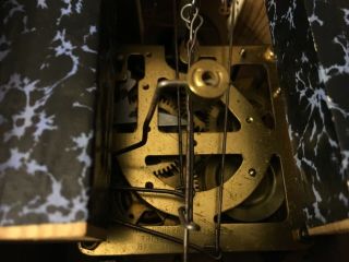 Vintage German Cuckoo Clock Hubert Herr With Weights Chain Pendulum 11” Tall 8
