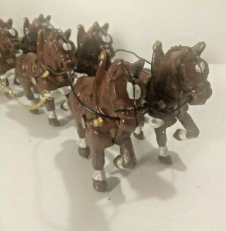 Vintage Cast Iron Budweiser Clydesdale Wagon.  Beer Wagon 2