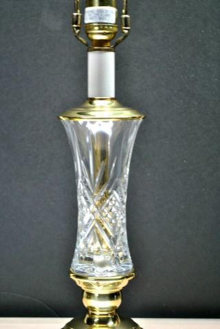 RARE - VINTAGE BRASS & CUT CRYSTAL 