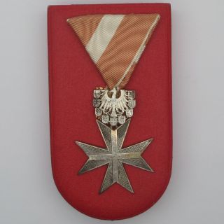 Austria Medal Honour Badge For Merit Of The Republic Of Austria With Case