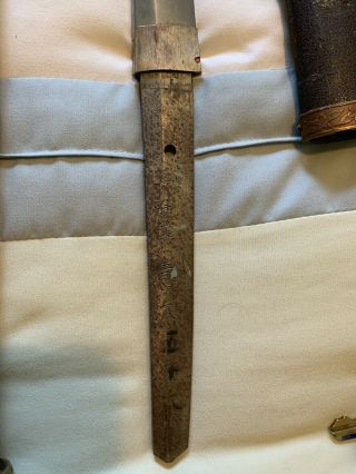 Japanese WWll Army officer`s sword in mountings hand forged 7