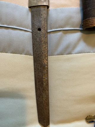 Japanese WWll Army officer`s sword in mountings hand forged 9