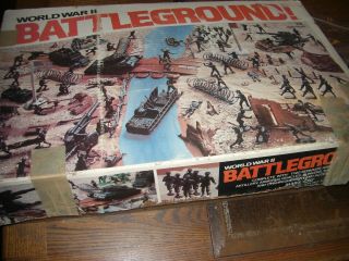 1977 Marx World War II Battleground Play Set 4204 2