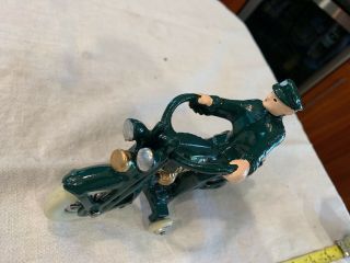 Cast Iron Toy Motorcycle - Hubley 2
