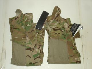 Military Surplus Multicam Massif 1/4 Zip Army Combat Shirts X2 Fr Large