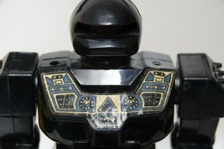 VERY OLD SJM TAIWAN BATTERY OPERATED ROBOT - SPINNING BODY - LIGHT UP - RARE 3