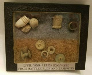 Civil War Relics Excavated From Battlefields And Campsites