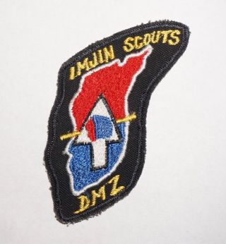 Imjin Scouts Dmz 2nd Id Korean Made Vietnam Era Pocket Patch Us Army P3929
