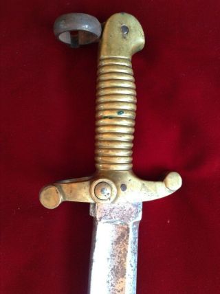 Unusual Old Civil War Confederate Bayonet 4