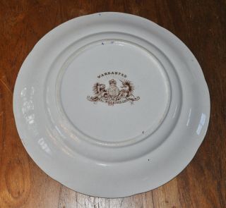 Antique Real Ironstone Polychrome Imari Chinossiere Plate Staffordshire 7