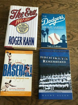 Golden Age Of Baseball 1947 - 1957 7 Books,  2 Dvds Brooklyn Dodgers Ny Giants