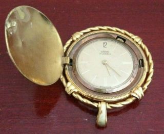 Rare Vintage Louvic 17 Jewels Swiss Made Gold Filled Pendant/pocket Watch.