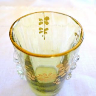 Vintage Cordial Glasses Tray Set Green Liqueur French Bar Accessories Bar Cart 8