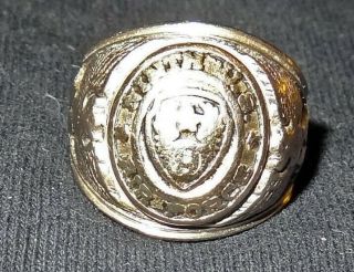 Wwii Ninth U.  S.  Army Air Force; Solid 10k Gold; Engraved; Pilot Ring