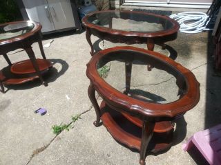 Lane Furniture Coffee Table With Matching End Tables Large Vintage Mid Century 2