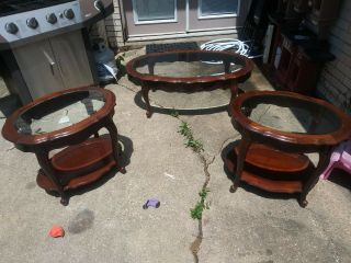 Lane Furniture Coffee Table With Matching End Tables Large Vintage Mid Century 6