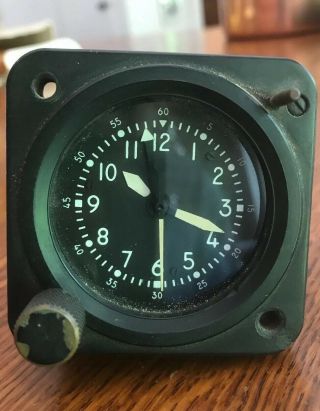 Waltham Abu 9/a Aircraft Clock Chronograph 1 Hour Timer 400086 Not ???