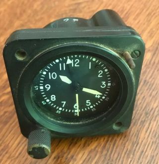 WALTHAM ABU 9/A Aircraft Clock Chronograph 1 Hour Timer 400086 Not ??? 2