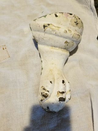 Vintage 6 1/2 " Clawfoot Cast Iron Bathtub Leg