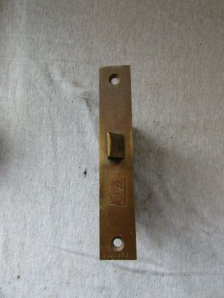 Vtg Antique Brass Door Lock Mortise Yale Made In Usa 2d0 277 1500 Mk B.  D.  F.