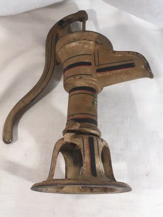 Antique Cast Iron Pitcher Hand Pump Rumsey Co Seneca Falls Paint Water 8