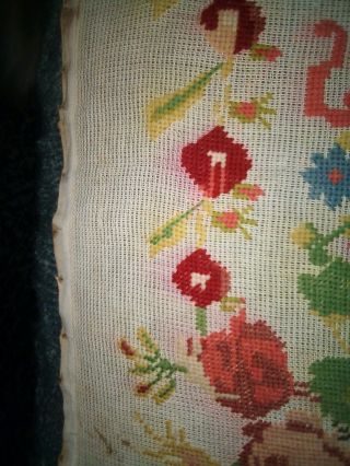 Large Rare Antique early 1800 ' s Sampler From England with NR 8