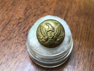 Non Dug Civil War Infantry Officers Eagle I Coat Button 3