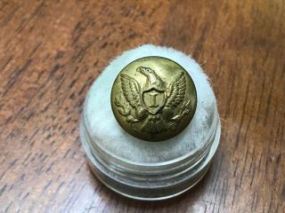 Non Dug Civil War Infantry Officers Eagle I Coat Button 5