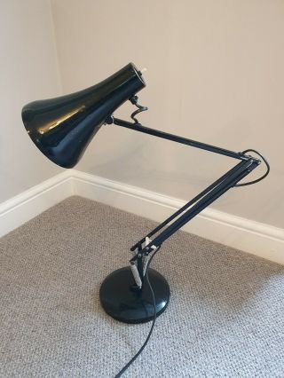 Vintage Anglepoise Lighting Lamp With Round Base Black