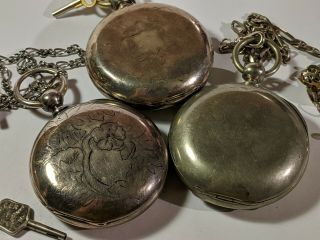 William Ellery of Boston and Elgin Coin Silver and Silverine Pocket Watches 1857 8