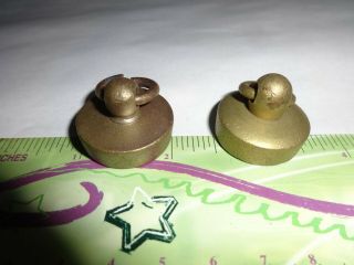 Couple Of Antique Brass Water Sink Plugs