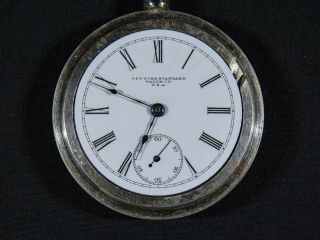 York Standard,  Grade 360,  18s,  7 jewels,  ca 1885 - 1929 Antique Pocket Watch 2
