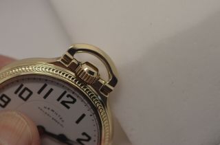 16s Hamilton 992 - B Pocket Watch in Case Fantastic,  Crisp Case 5