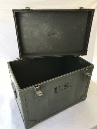 Us Military Typewriter Transport Storage Container Field Case Box Ld