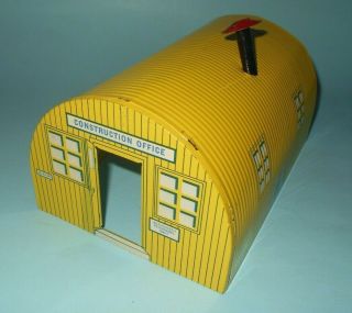 1960s Marx Big Inch Pipeline Play Set Tin Litho Quonset Hut Building