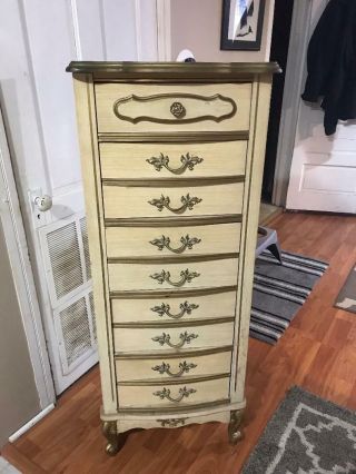 Rare Antique French Provincial Lingerie Chest Dresser