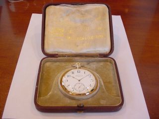 Huge 1914 Scarce 18k Gold Vacheron Constantin Chronometre Royal
