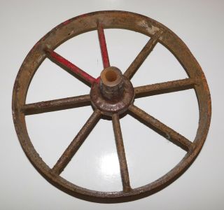 Vintage Wagon Wheel Tractor Farm Implement Tool Cart Steampunk